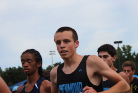 A 2014 photo of Beau Brockett racing cross country in Michigan's Thumb