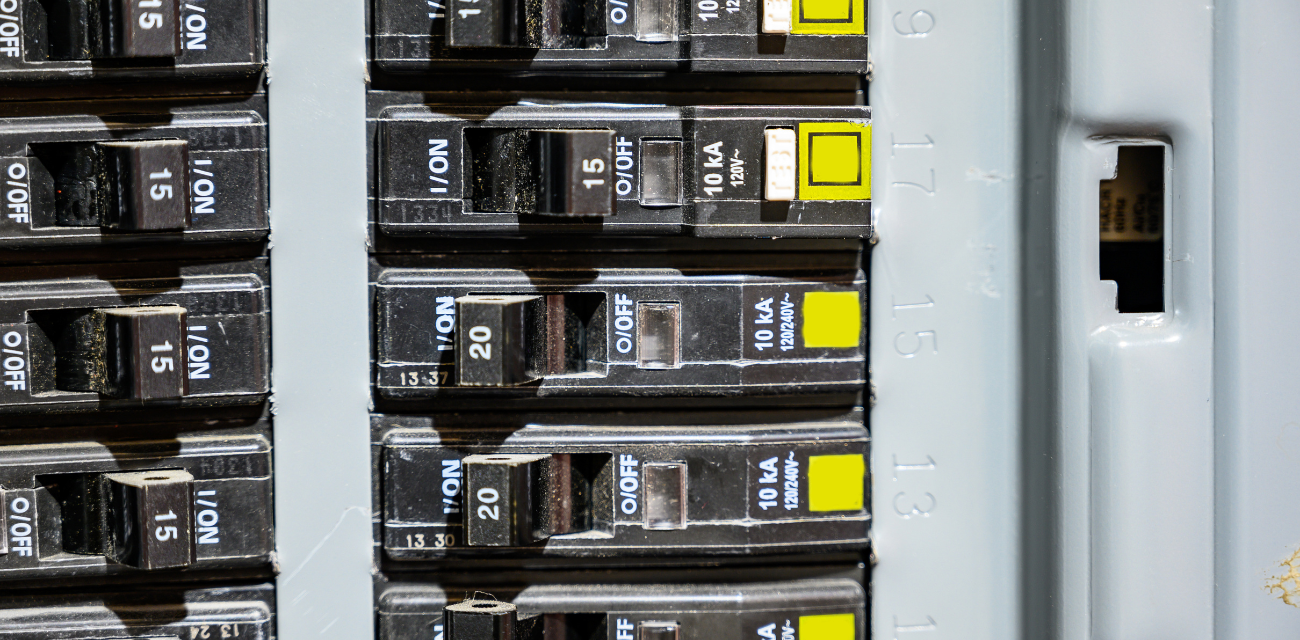 A tripped breaker needs fixing in a residential home