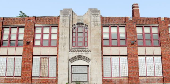 An old school in Detroit may be used by the Green Door Initiative as a hub for a clean energy neighborhood