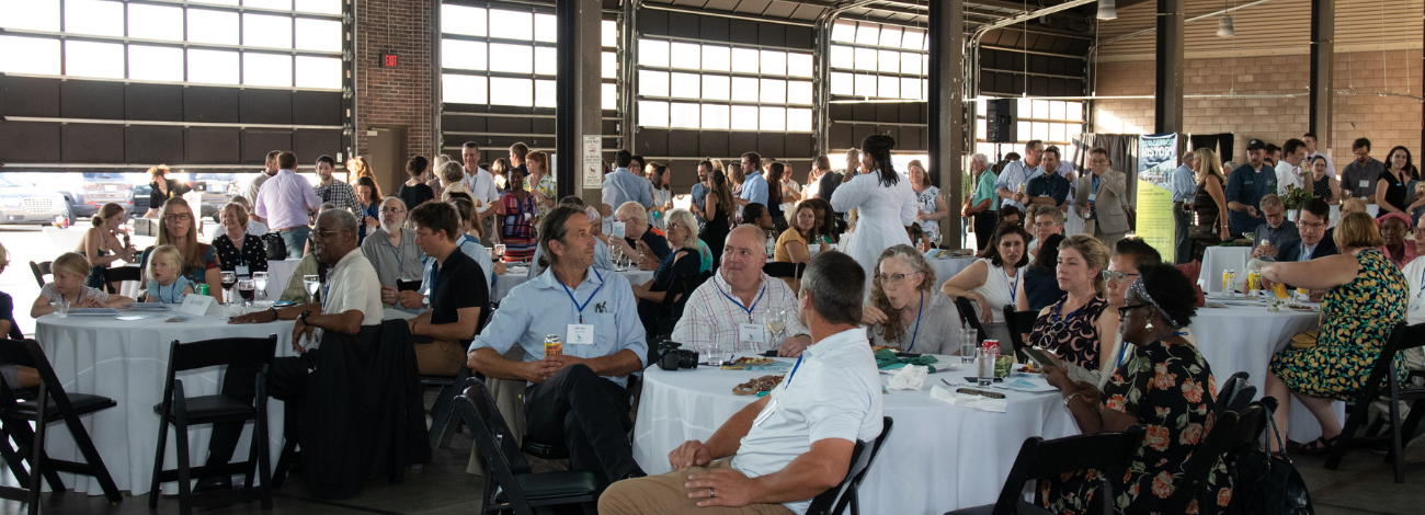 The audience of the 2022 annual event talks.