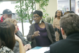 Sandra Turner-Handy speaks during 2013's Lead Education Day