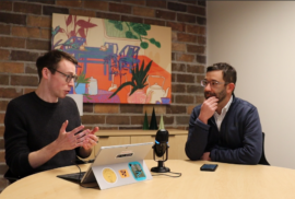 Common Groundwater host Beau Brockett (right) sits alongside podcast guest Nick Manes (left)