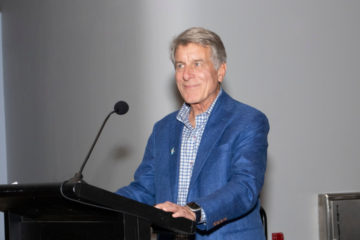 John Erb speaks at the 2024 Annual Environmental Awards at The Henry Ford Museum in Dearborn